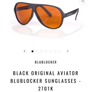 BLACK ORIGINAL AVIATOR BLUBLOCKER SUNGLASSES - 2701K